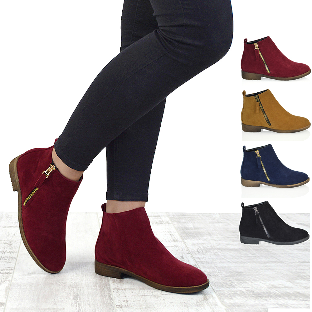 flat suede boots uk