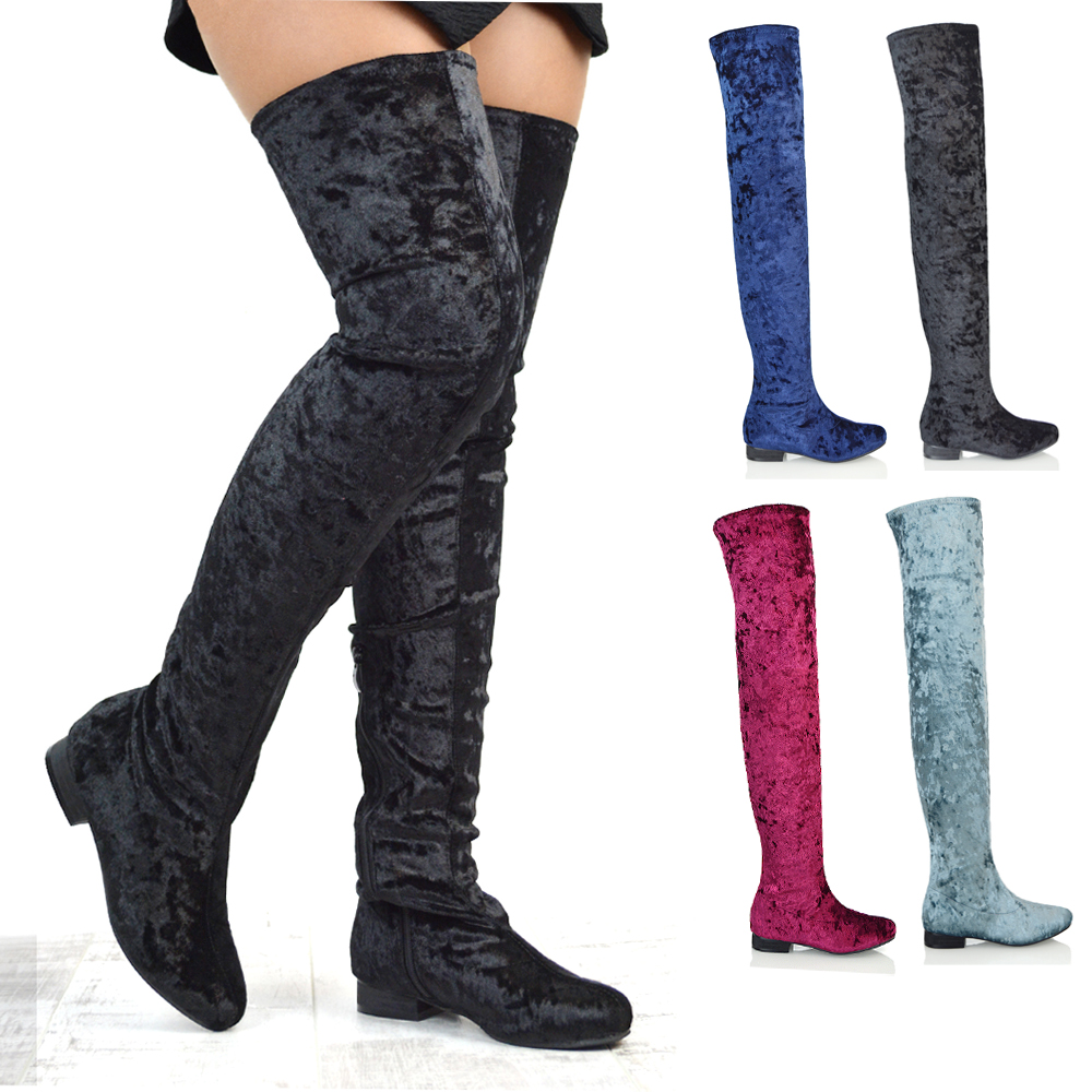 knee high stretch boots uk